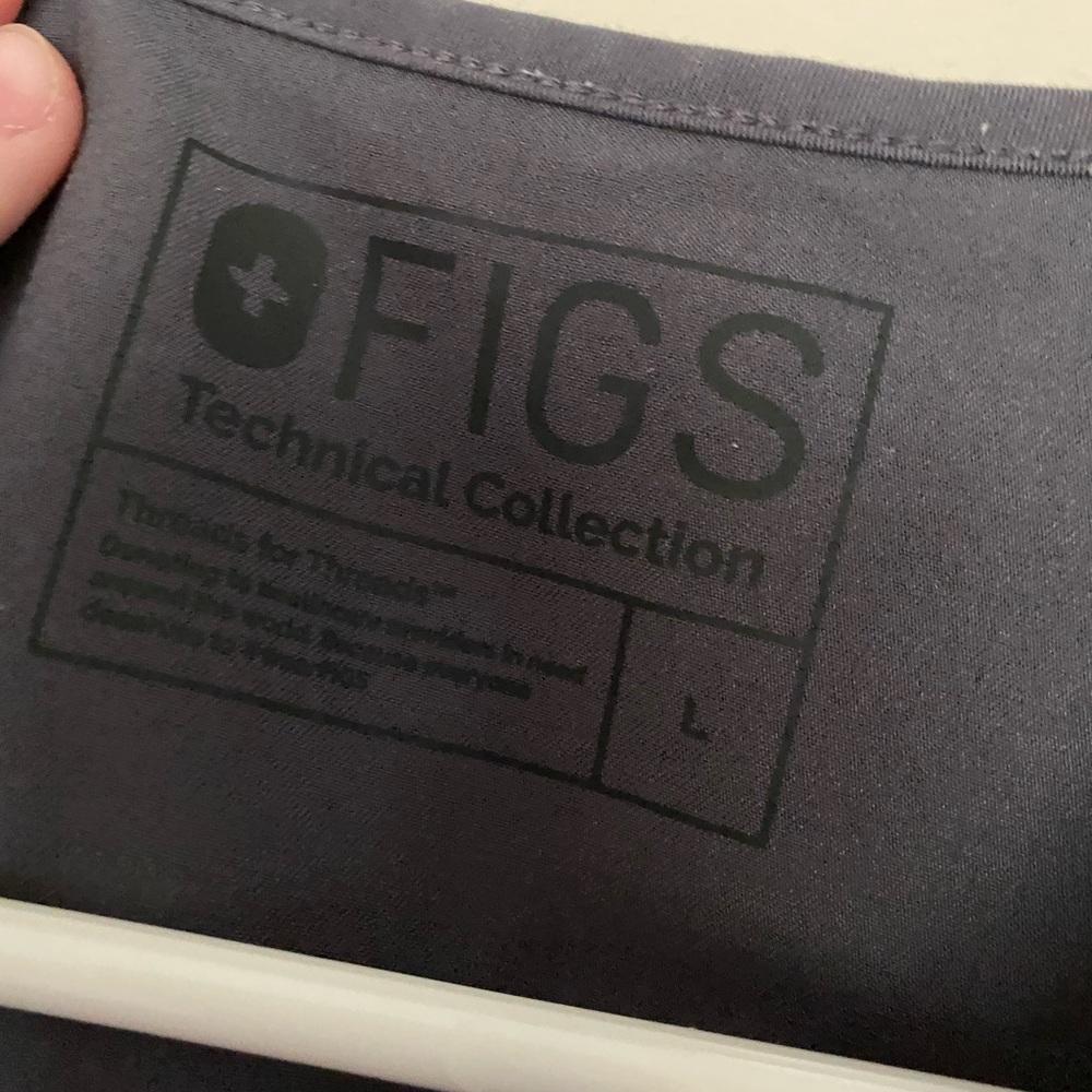FIGS scrub top gray